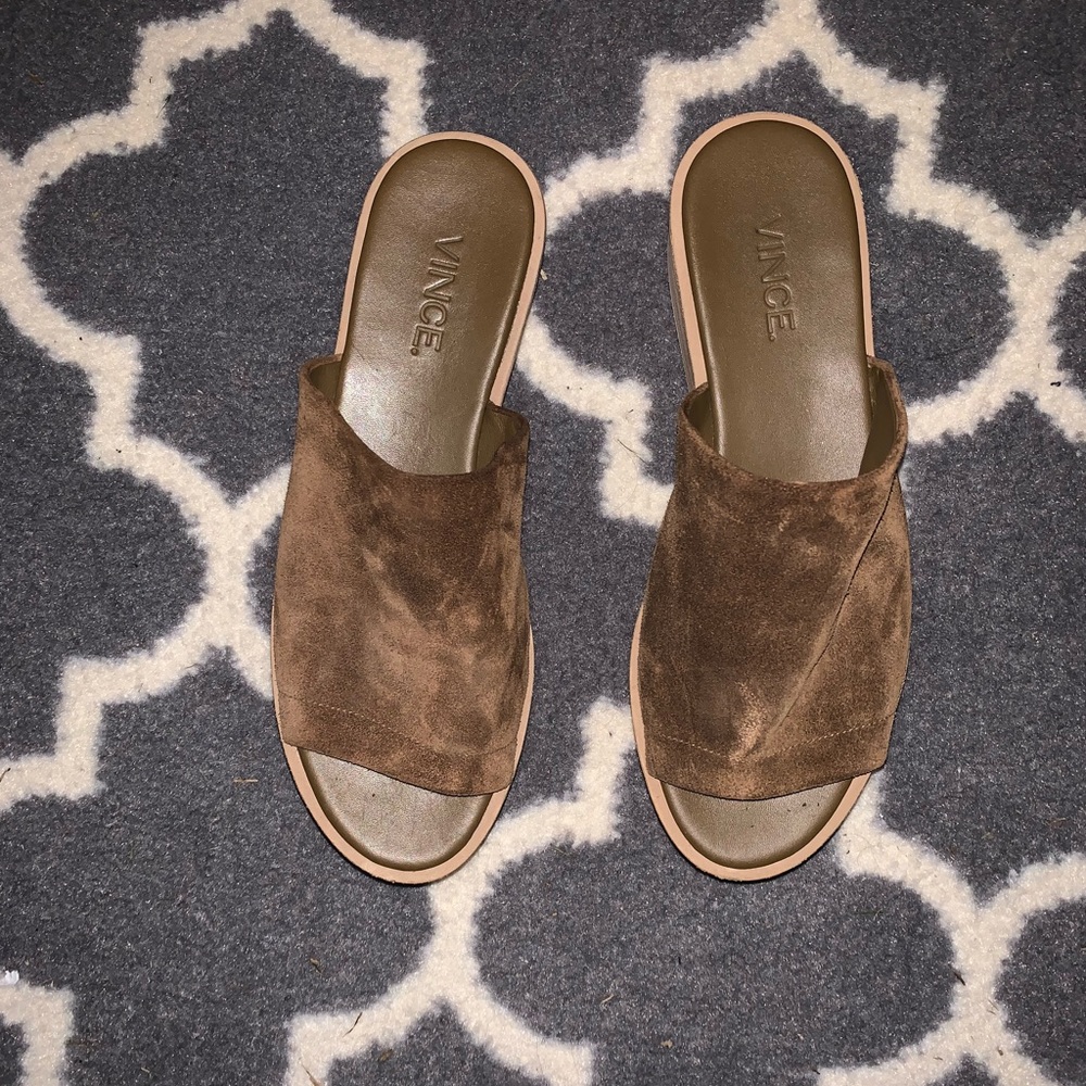 Vince suede platforms - chocolate brown